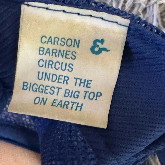 Vintage Carson & Barnes Circus Snapback Blue Mesh Trucker Hat Clowns EUC - Picture 5 of 5